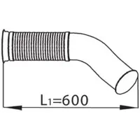 DINEX Auspuffrohr DIN68090
