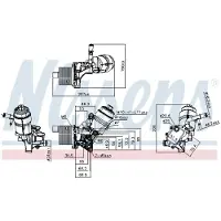 Nissens Ölkühler, Motoröl 91161 für VAUXHALL CHEVROLET
