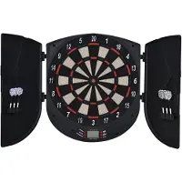 HOMCOM elektronische Dartscheibe Dartboard Dart-set mit 6 Darts Soundeffekte