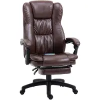 Vinsetto Ergonomischer Schreibtischstuhl mit Liegefunktion, 68,5x68,5x113-121cm