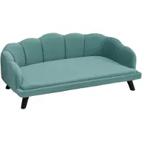 PawHut Hundesofa mit Rückenlehne Haustiersofa Hundebett Katzensofa Weich