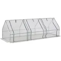 Aosom Sunny Greenhouse Tomatengewächshaus Gewächshaus mit Fenster Frühbeet