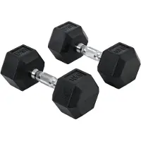 HOMCOM HOMdotCOM Sechseckige Kurzhanteln 2er-Set 10kg