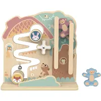Alltoys TOOKY TOY Labirynt Tablica Edukacyjna Tor 2w1 Labirynt Drewniany