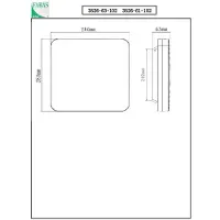 FABAS LUCE LED Außen-Deckenleuchte Folk 60x280mm 27W Warmweiß IP65 Weiß
