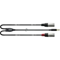 Cordial CFY 1.8 WMM, 3.5mm, Männlich, 2 x XLR (3-pin), Männlich, 1,8 m, Schwarz