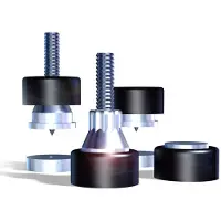 Soundcare SuperSpike 1, Standard, M6 thread, 4pcs, black/chrome