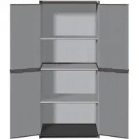 Big Buy Cooking Armario TOOD Gris Resina 60 Kg 20 kg