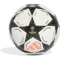 Adidas UEFA Champions League 24/25 Pro Sala Spiel Futsal (FIFA Qualität Pro zertifiziert) Weiß/Schwarz/Platinum Metallic/Team Solar Yellow