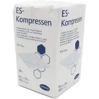 Hartmann ES Mullkompressen, unsteril, 10 cm, 17-fädig, 12-fach 10x100 St