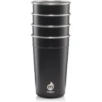 Mizu Reisebecher Party Cup Black 500ml (4-Teilig)