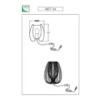 FABAS LUCE Tischleuchte Camp E27 Ø200mm Schwarz