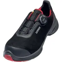 Uvex Sicherheitshalbschuhe S3 SRC 1 G2 mit BOA Fit System, xenova Kunststoffkappe, Weite 11, Größe 43
