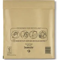 Sealed Air Mail Lite Umschlag Gold 100 Stück
