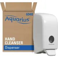 Kimberly Clark Kimberly-Clark Aquarius Handdesinfektionsmittelspender 7124, mit Tropfschale, L 235 x B 116 x H 114 mm, 1 Liter, Kunststoff, weiß