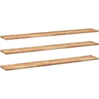 vidaXL Schweberegale 3 Stk 120x20x2 cm Massivholz Akazie Ölbehandelt 3279513