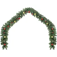 vidaXL Mattéo With baubles & leds