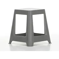 Vitra Chap Hocker aus recyceltem Kunststoff in dunkelgrau