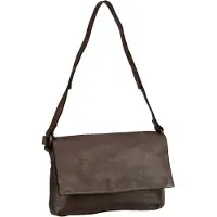 Harold's Leder Umhängetasche Schultertasche Submarine Handbag Flap Brown dunkelbraun