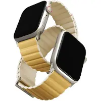 Uniq Revix Premium Edition doppelseitiges Armband für Apple Watch | 38/40/41/42 mm - Canary Yellow / Ivory