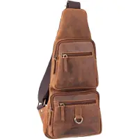 Green Burry GREENBURRY Umhängetasche Vintage Sling Bag Brown braun
