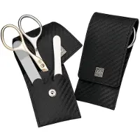 Erbe Collection Carbon Maniküre Lady Taschen-Etui Maniküre-Set 9491