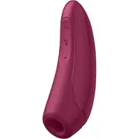 Huismerk Curvy 1+ - App-gesteuerter Druckwellen-Vibrator für die Klitoris (rot)