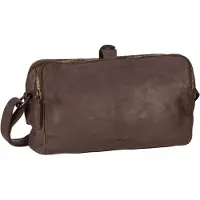 Harold's Leder Umhängetasche Submarine Handbag Triple Brown dunkelbraun