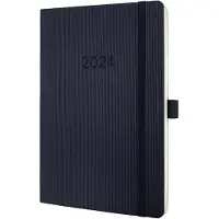 Sigel Wochennotiz-Kl. 2024 C2424 black, 2S/1W, SC, A5