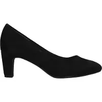 Tamaris Damen Pumps klassisch rund Blockabsatz samtige Haptik 1-22418-41, Größe:40 EU, Farbe:Schwarz