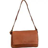 Harold's Leder Umhängetasche Schultertasche Submarine Handbag Flap Cognac braun