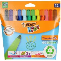 BIC Tuscher BIC Kids Ecolution Visacolor med 12 stk. ass. farver