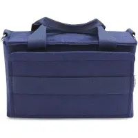 MAGNETOPLAN ecoAware Moderatorentasche dunkelblau, rPET-Filz, bestückt mit Karten, Markern, Pins, 5 Boxen, Gurt