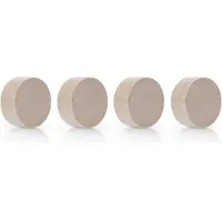 MAGNETOPLAN Design Magnet Wood Circle, rund, Haftkraft 4 kg, Ø 30 x H 13 mm, FSC-Birkenholz, 4 Stück