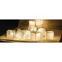 HQ HQLEDSLSQRCOT, Weiß, Eisen, Ambiente, Schlafzimmer, Wohnzimmer, 10 Glühbirne(n), Nicht austauschbare(s) Leuchtmittel