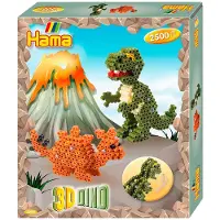 Hama Midi GeschenkBox - 2500 st. - 3D Dino - - One Size - Perlen