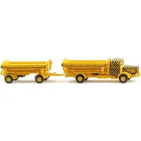 Wiking 067506 H0 Büssing 8000 Kipperhängerzug, verkehrsgelb