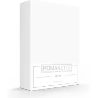 Romanette Bettlaken Weiß (Baumwolle)-150 x 250 cm (1-person)