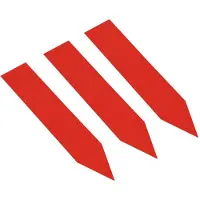 Combicraft PVC Stecketiketten 60 x 13 mm Rot - Verpackt pro 100 Stück