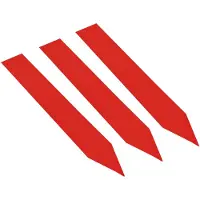 Combicraft PVC Stecketiketten 120 x 20 mm Rot - Verpackt pro 100 Stück