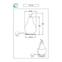 FABAS LUCE Wilma 8W LED-Tischleuchte, 3000K Weiß/Chrom, Touch-Dimmung, IP20, 230V, Design aus Metall und Glas - Wilma