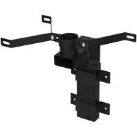 ML-Design Wandhalterung für US Mailbox Schwarz 24,5x15,5x24 cm, Metallhalterung für amerikanischen Briefkasten, Wandmontage Letterbox