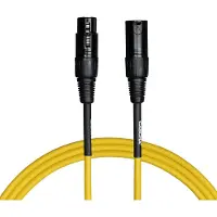 Cascha Standard-Mikrofonkabel – XLR – 9 m – Gelb