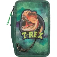 Dino World - Triple Pencil Case - T-REX - Green -( 0412506 )