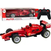 Leantoys RC-Rennwagen mit Fernbedienung 1:12, rote Lichter, Sounds