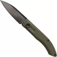Real Steel Stella Lux 7041Z3, Black DLC K110, OD Green G10 Taschenmesser, Poltergeist Design