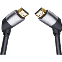 OEHLBACH Easy Connect 48 Gbit/s Stecker Abgewinkelt HDMI auf HDMI Typ A (Standard) 1,5 m (Schwarz)