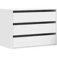 vidaXL Kommode Weiß 80x41x58 cm Holzwerkstoff