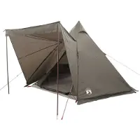 vidaXL Tipi-Familienzelt 6 Personen Braun Wasserdicht