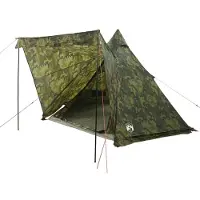 vidaXL Tipi-Familienzelt 6 Personen Tarnmuster Wasserdicht